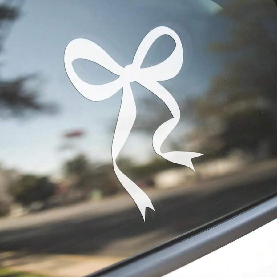 Body Jewelry Stickers - 1 adet yay araba çıkartması, araba