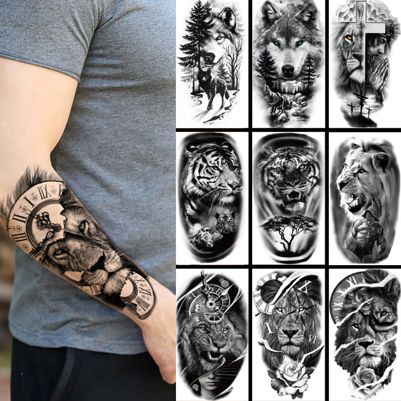 Body Jewelry Stickers - Su geçirmez geçici dövme etiket orman