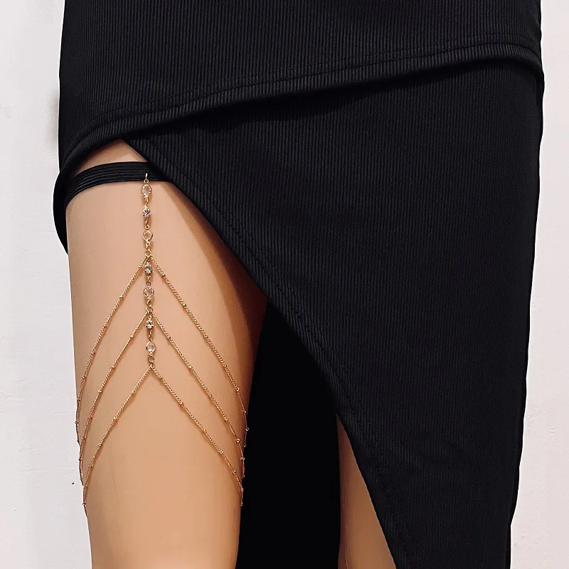 Body Jewelry Types - Moda Yaz Bohemian Uyluk Zinciri Basit