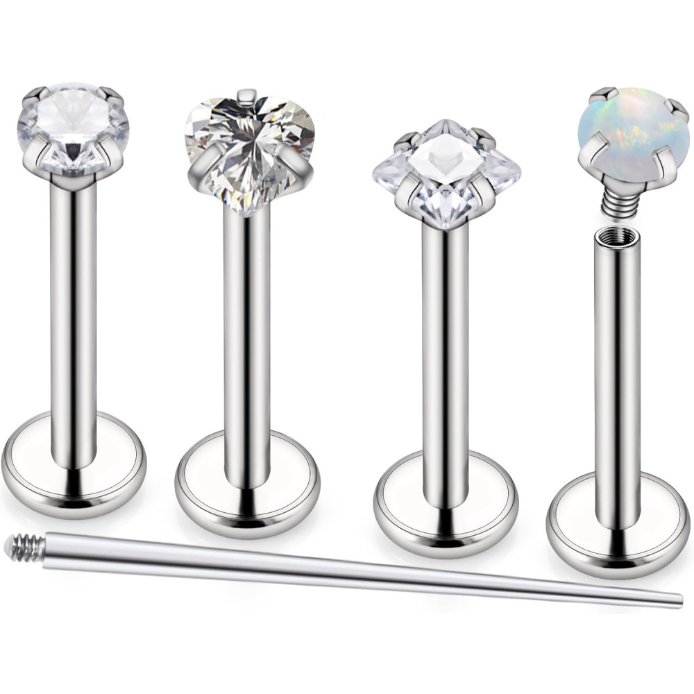Body Jewelry For Sensitive Skin - 16G Paslanmaz Çelik Burun Halkaları Çivileri