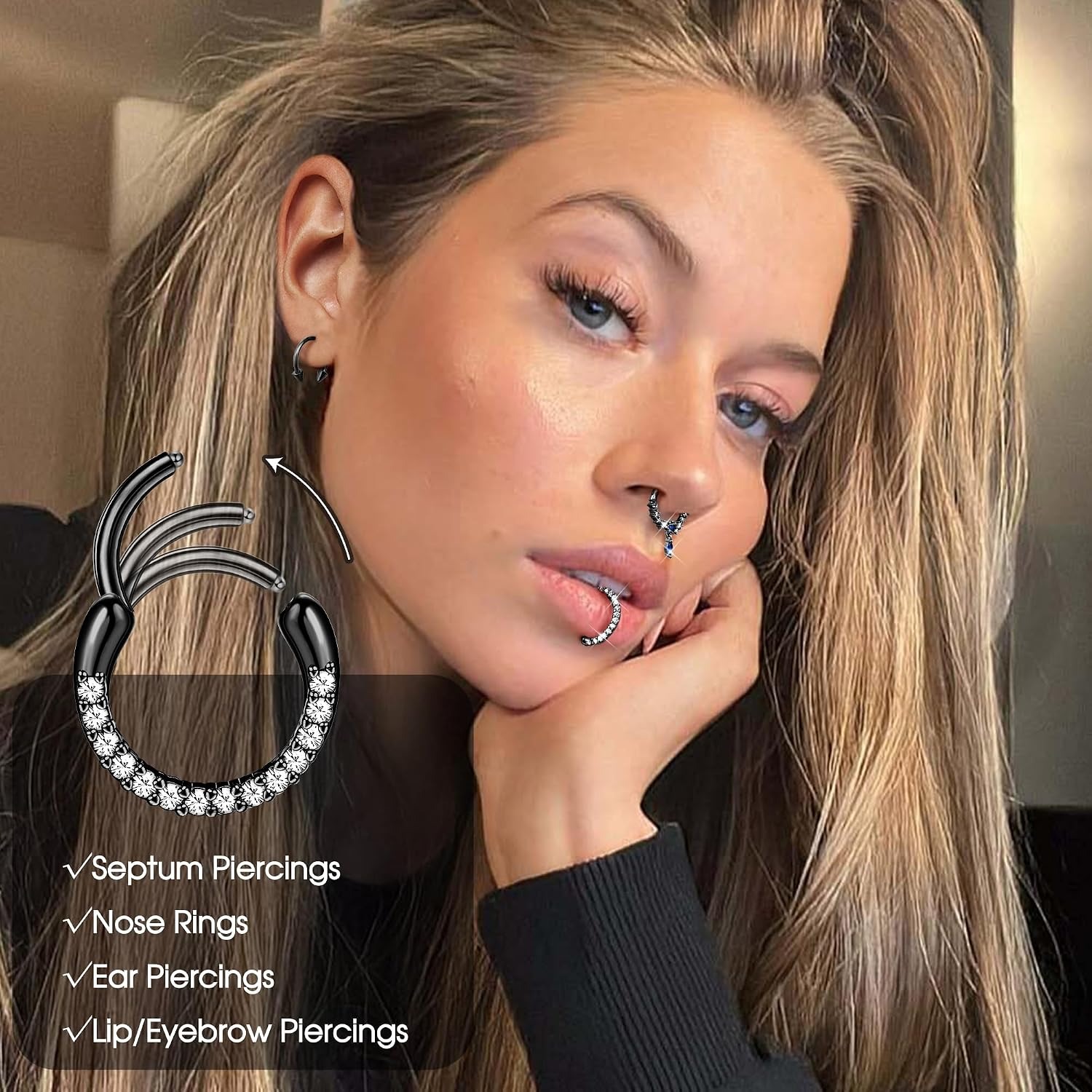 FASACCO Septum Halkaları Septu - Body Jewelry For Sensitive Skin incelemesi ve fiyatı