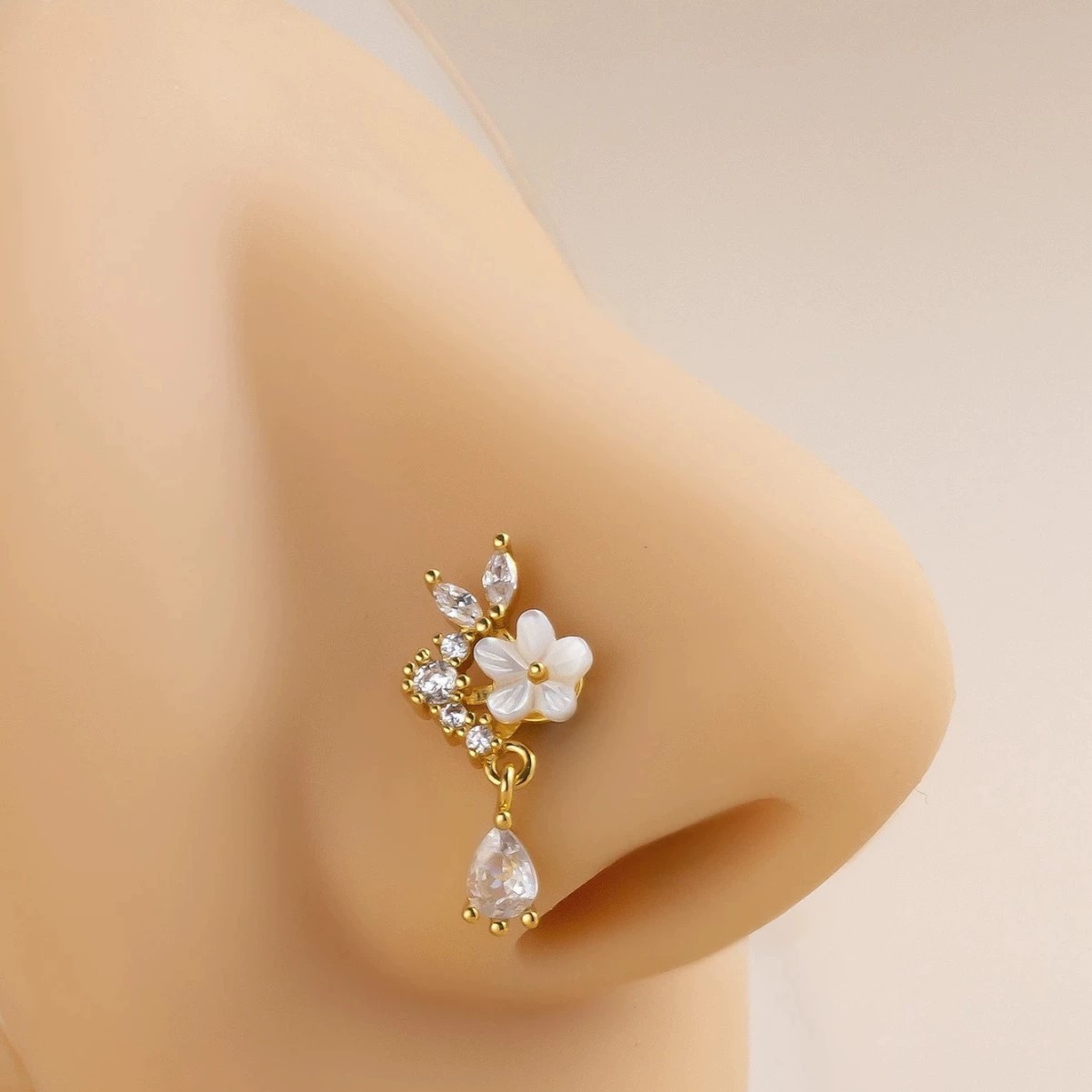 Altın Çiçek Burun Halkası, Sar - Body Jewelry Nose incelemesi ve fiyatı