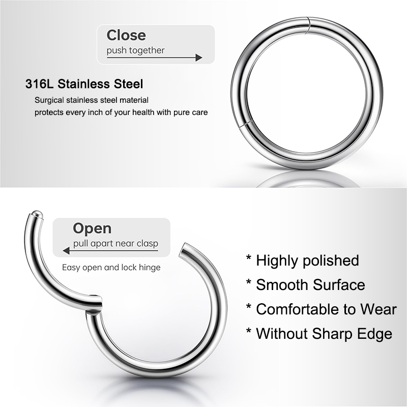 16G 316L Cerrahi Çelik Menteşe - Body Jewelry Nose incelemesi ve fiyatı