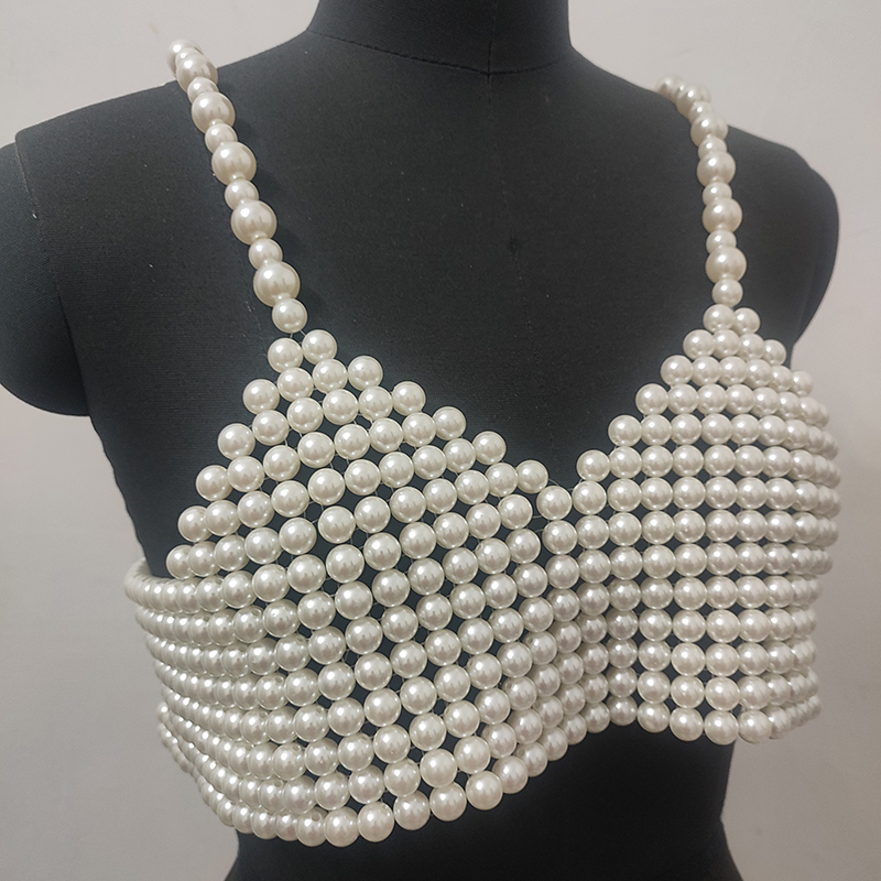 Kış kadın el yapımı inci üst g - Body Jewelry Vest incelemesi ve fiyatı