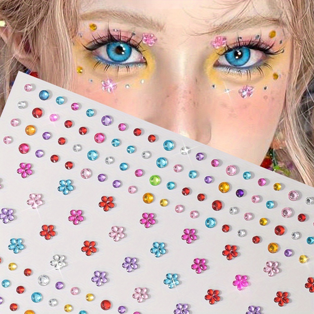 1 Yaprak Renkli Parlak Yapay E - Body Jewelry Stickers incelemesi ve fiyatı