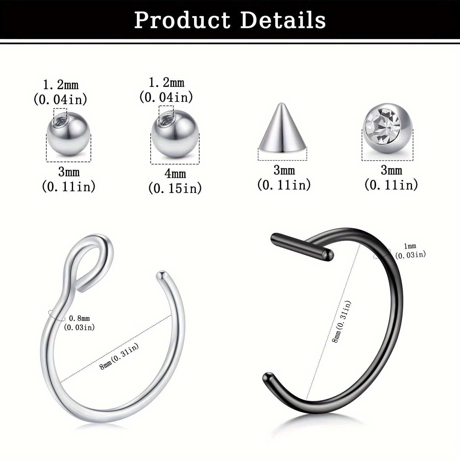 Sahte Piercingler Sahte Dudak  - Body Jewelry Nose incelemesi ve fiyatı