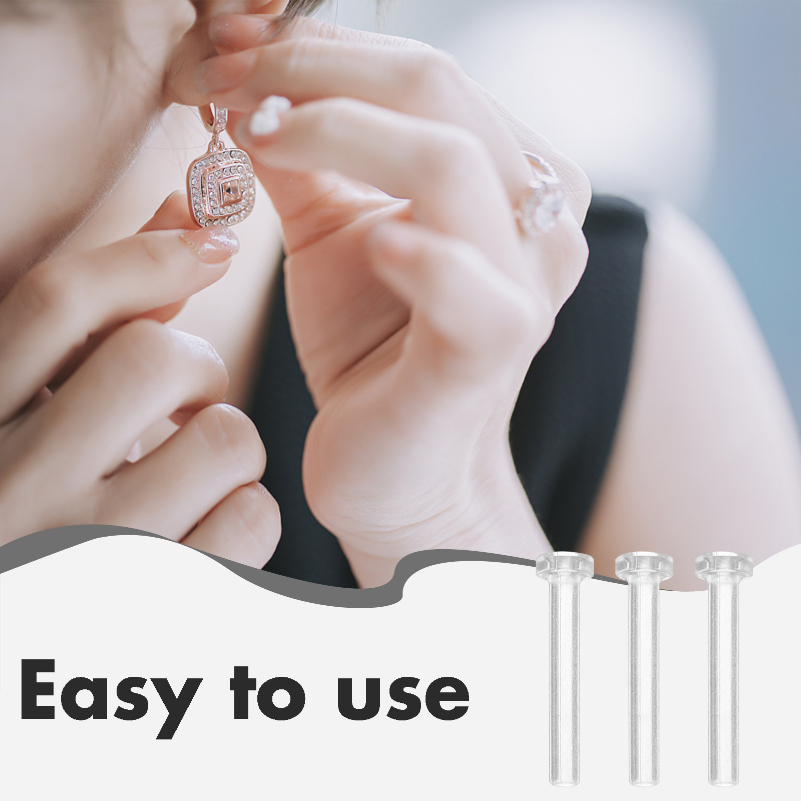50 Adet Şeffaf Küpe Pimi Koruy - Body Jewelry For Sensitive Skin incelemesi ve fiyatı