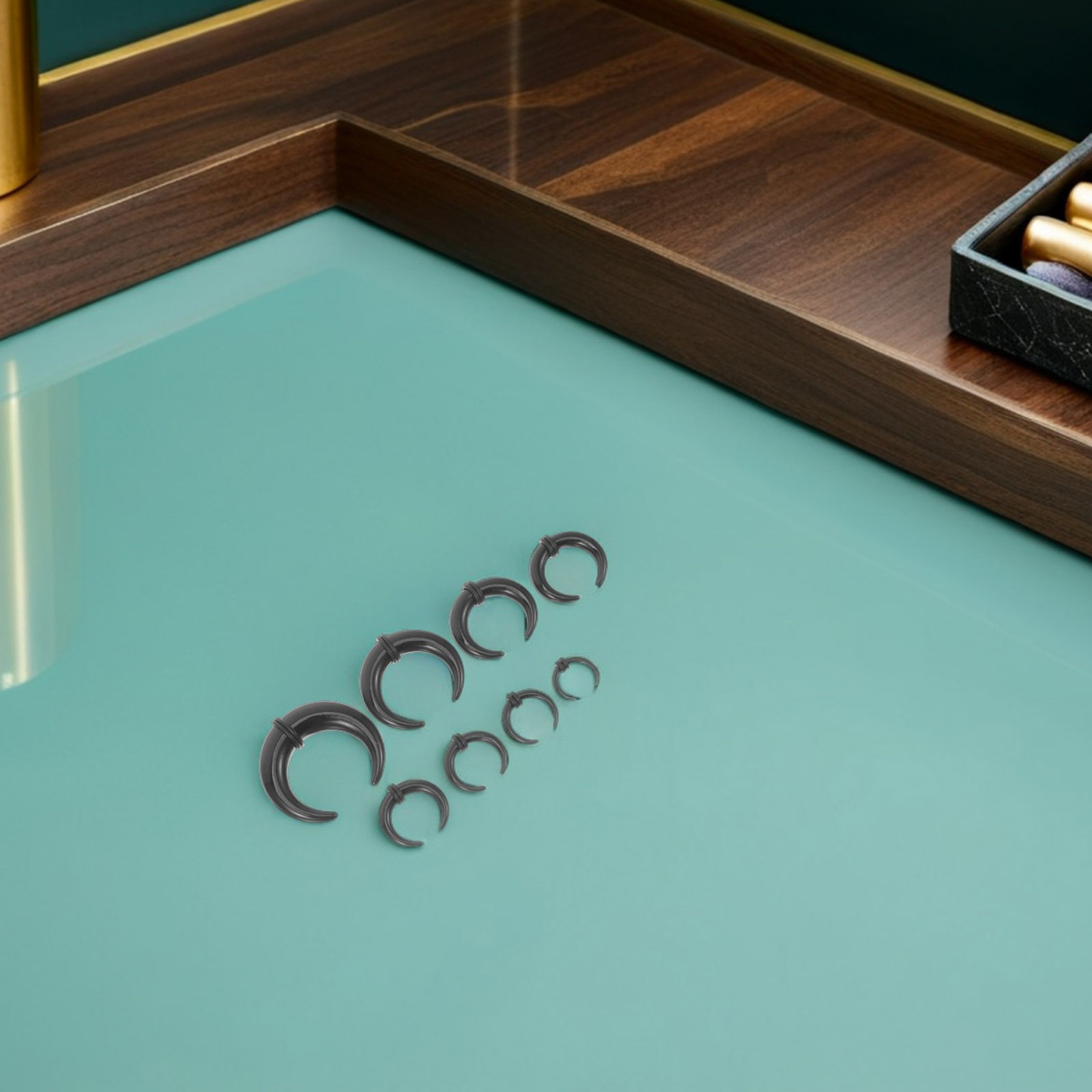 16 Parça Siyah Akrilik Septum  - Body Jewelry For Sensitive Skin incelemesi ve fiyatı
