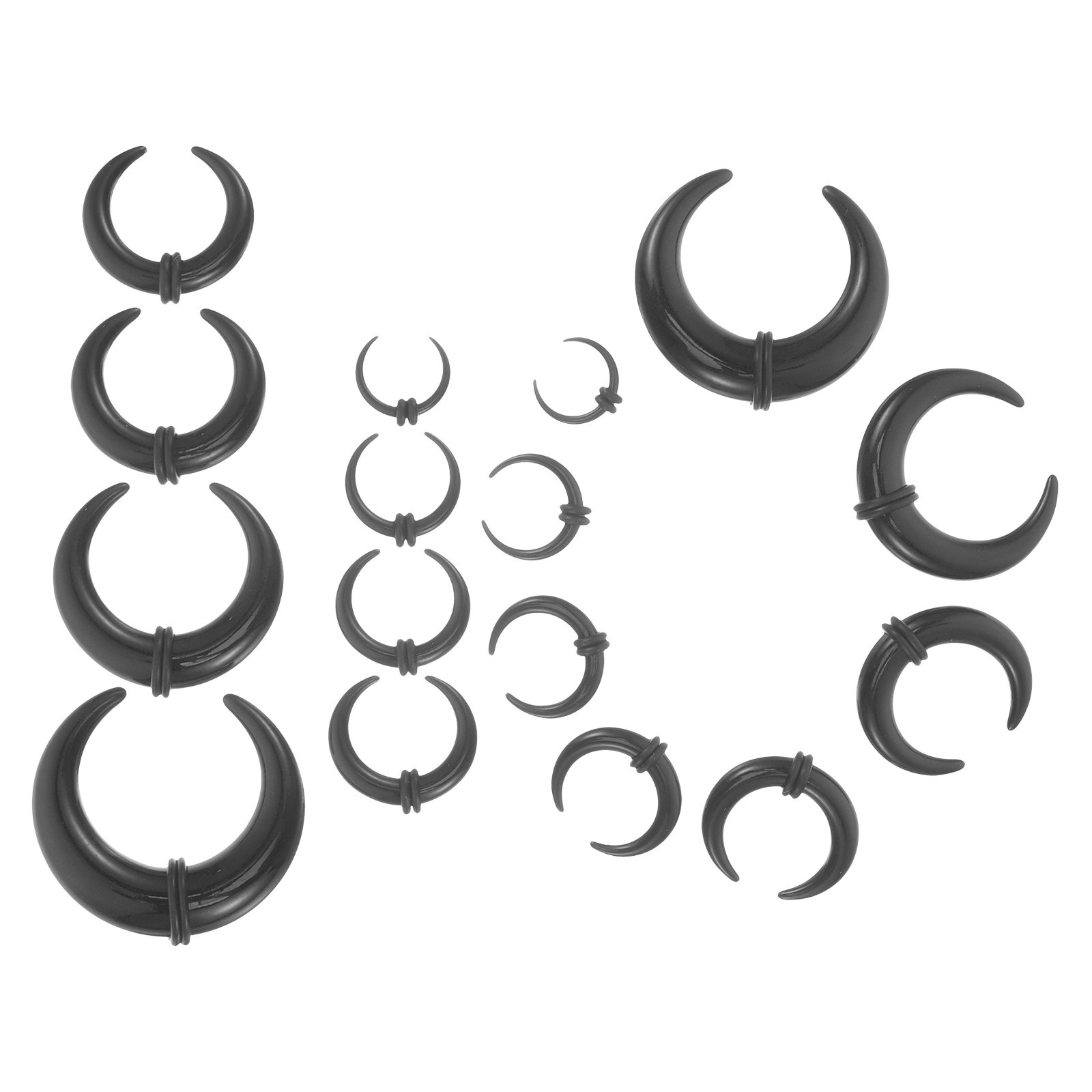 16 Parça Siyah Akrilik Septum  - Body Jewelry For Sensitive Skin incelemesi ve fiyatı