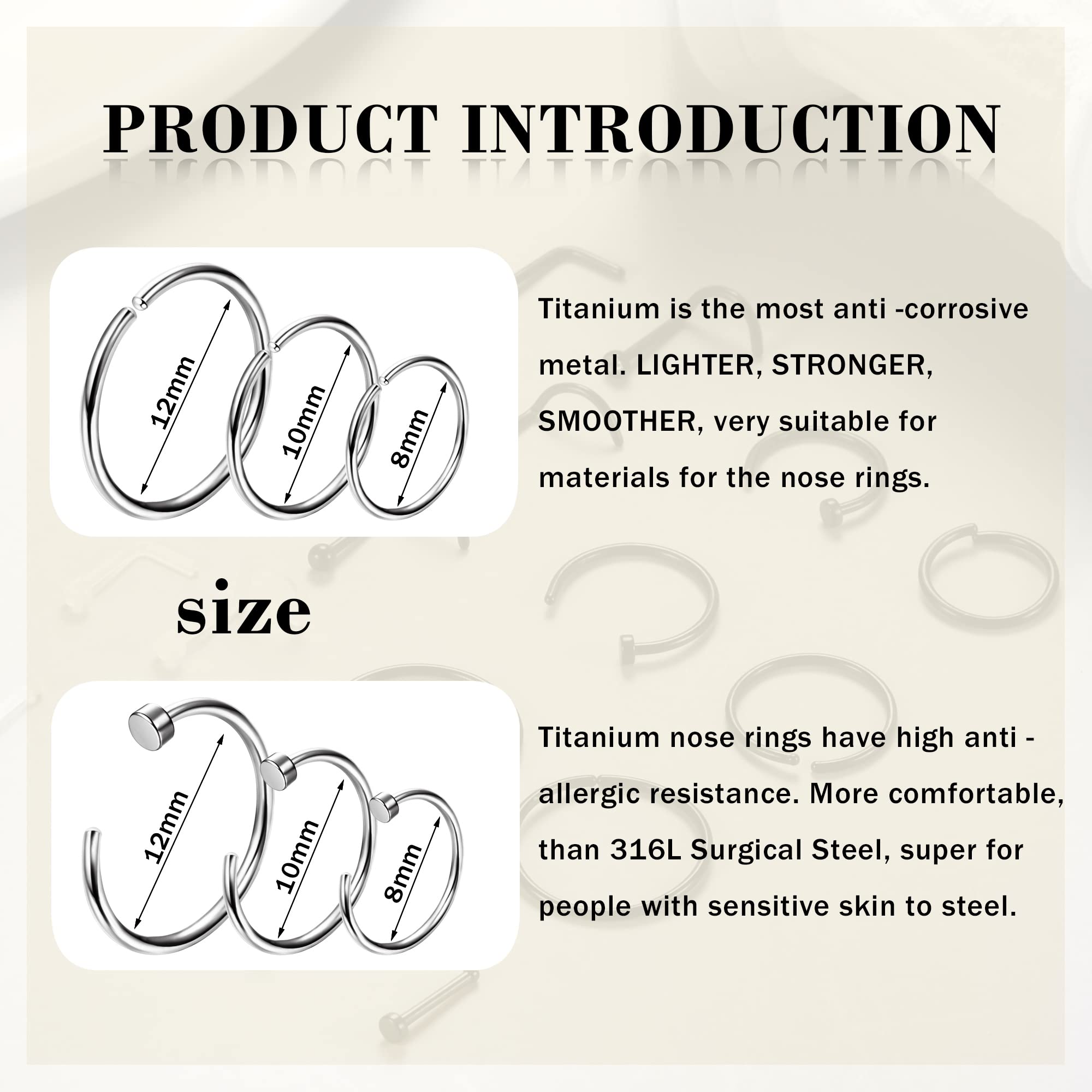 1 adet hipoalerjenik burun hal - Body Jewelry For Sensitive Skin incelemesi ve fiyatı