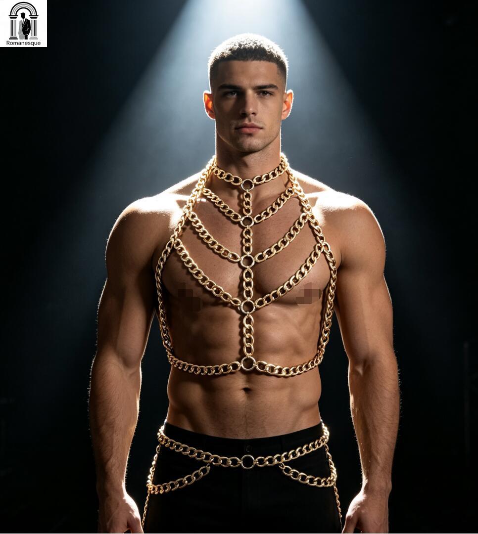 Erkek Gümüş Kalın Zincirli Göğ - Body Jewelry Vest incelemesi ve fiyatı