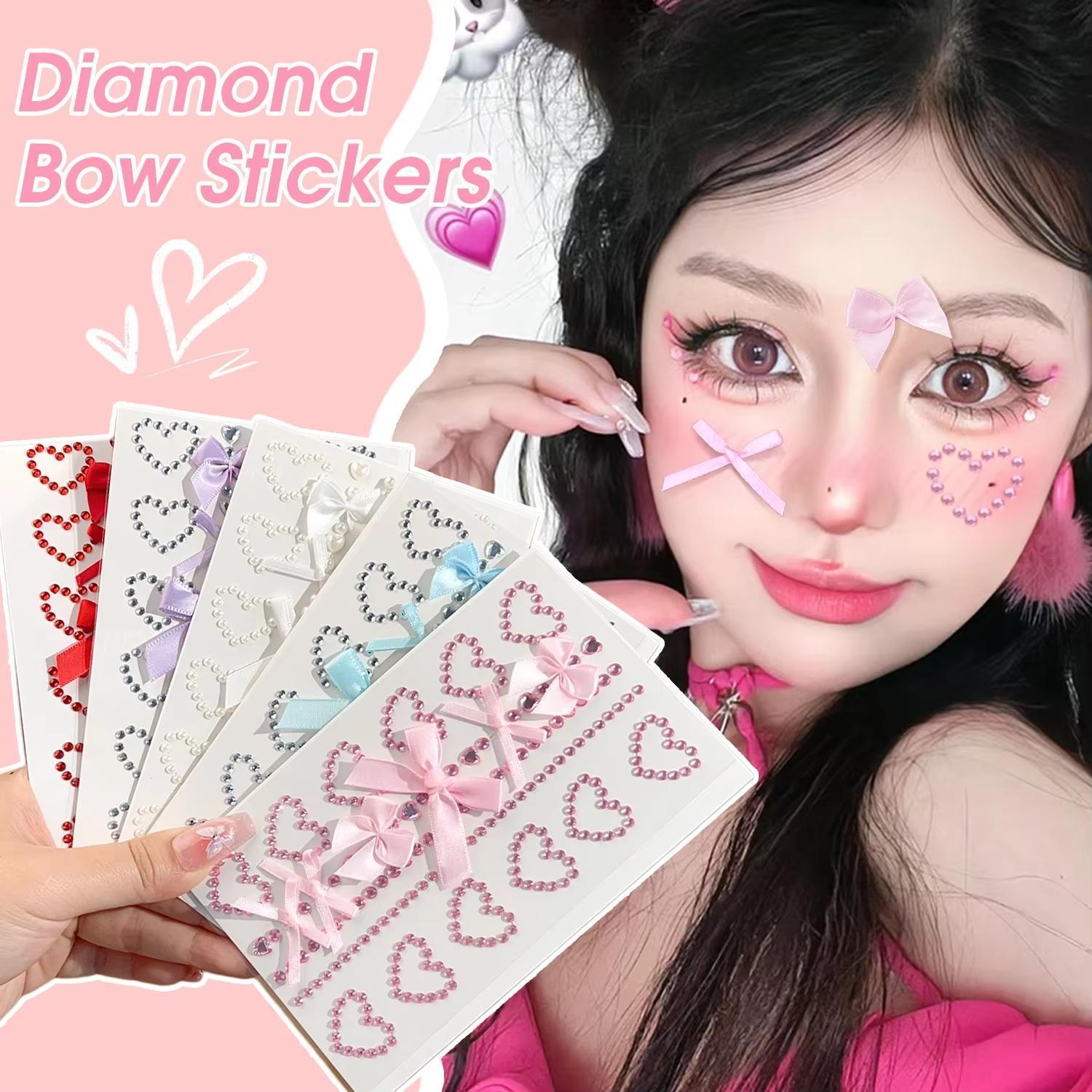 1 sayfalık kırmızı kurdele yay - Body Jewelry Stickers incelemesi ve fiyatı