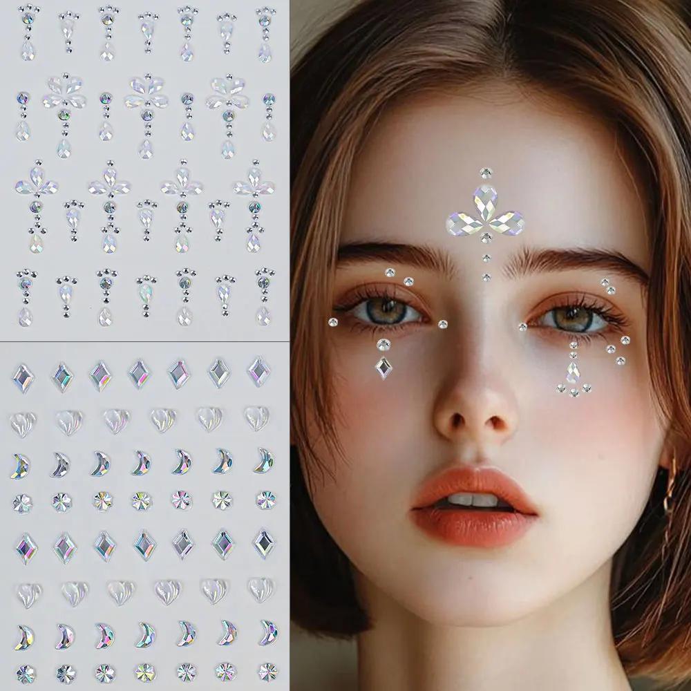 1 sayfalık renkli yay/yıldız/k - Body Jewelry Stickers incelemesi ve fiyatı