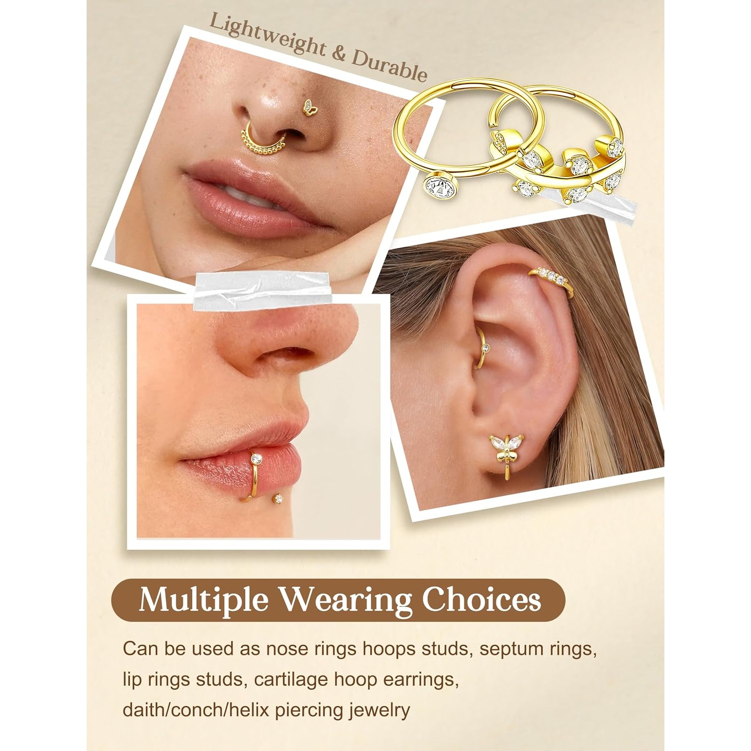 FASACCO 1 adet Kadınlar İçin B - Body Jewelry For Sensitive Skin incelemesi ve fiyatı