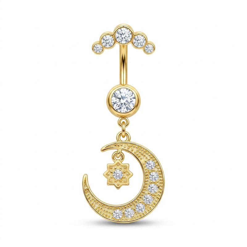 5 Adet Paslanmaz Çelik Rhinest - Body Jewelry For Sensitive Skin incelemesi ve fiyatı