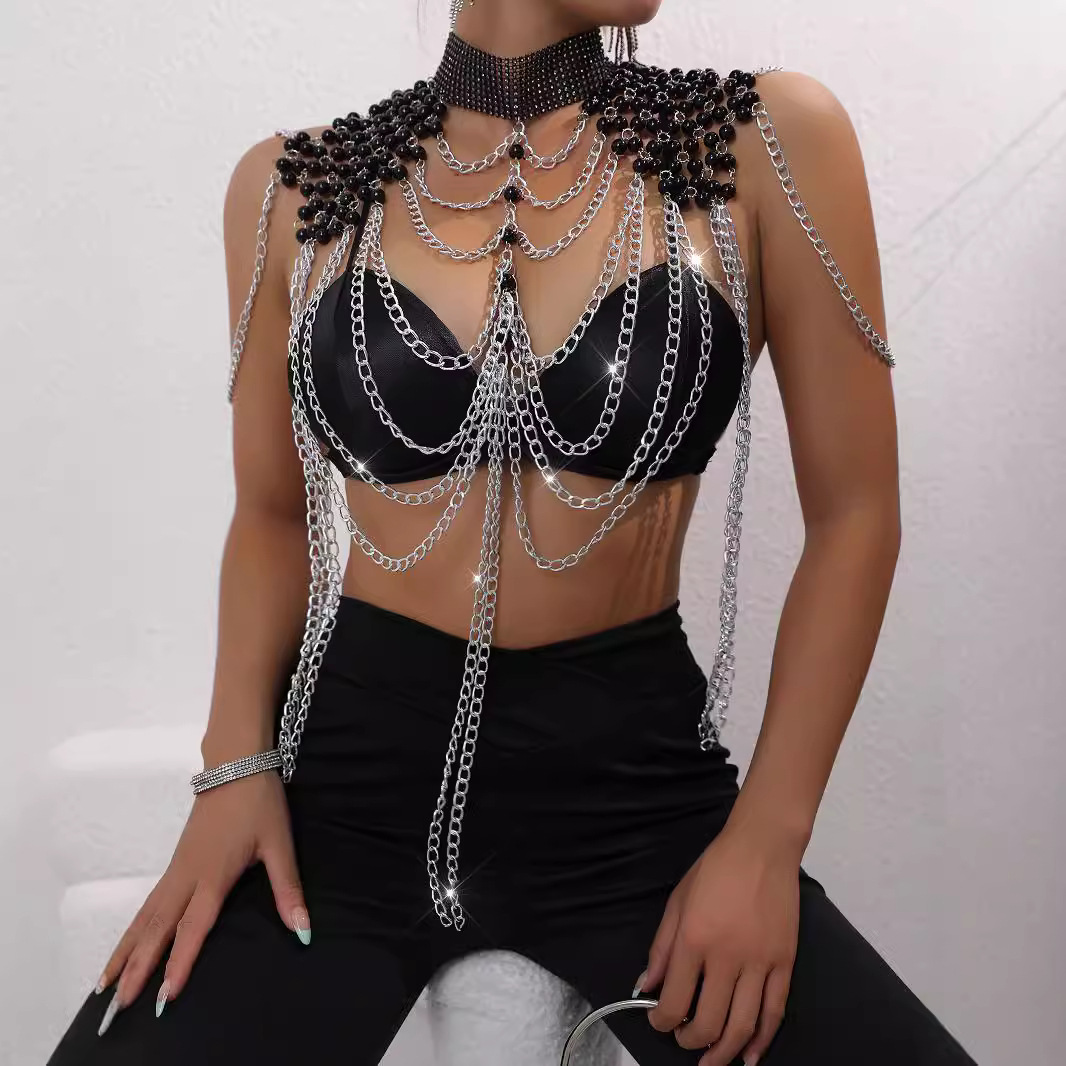 Kadın Bikini Inci Yelek Göğüs  - Body Jewelry Vest incelemesi ve fiyatı