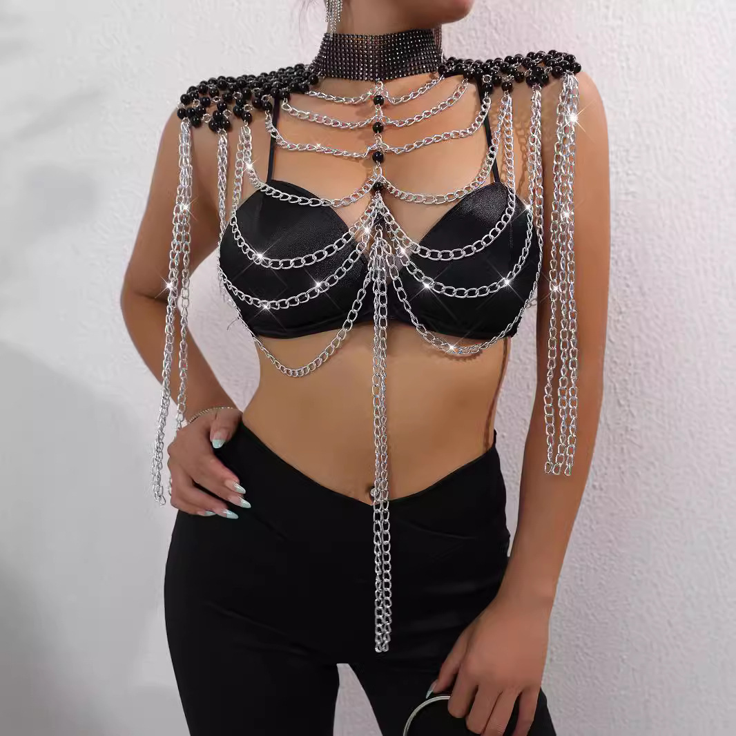 Kadın Bikini Inci Yelek Göğüs  - Body Jewelry Vest incelemesi ve fiyatı