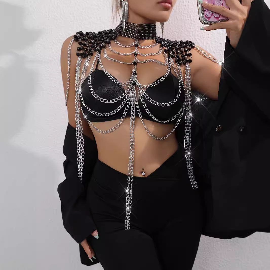 Kadın Bikini Inci Yelek Göğüs  - Body Jewelry Vest incelemesi ve fiyatı