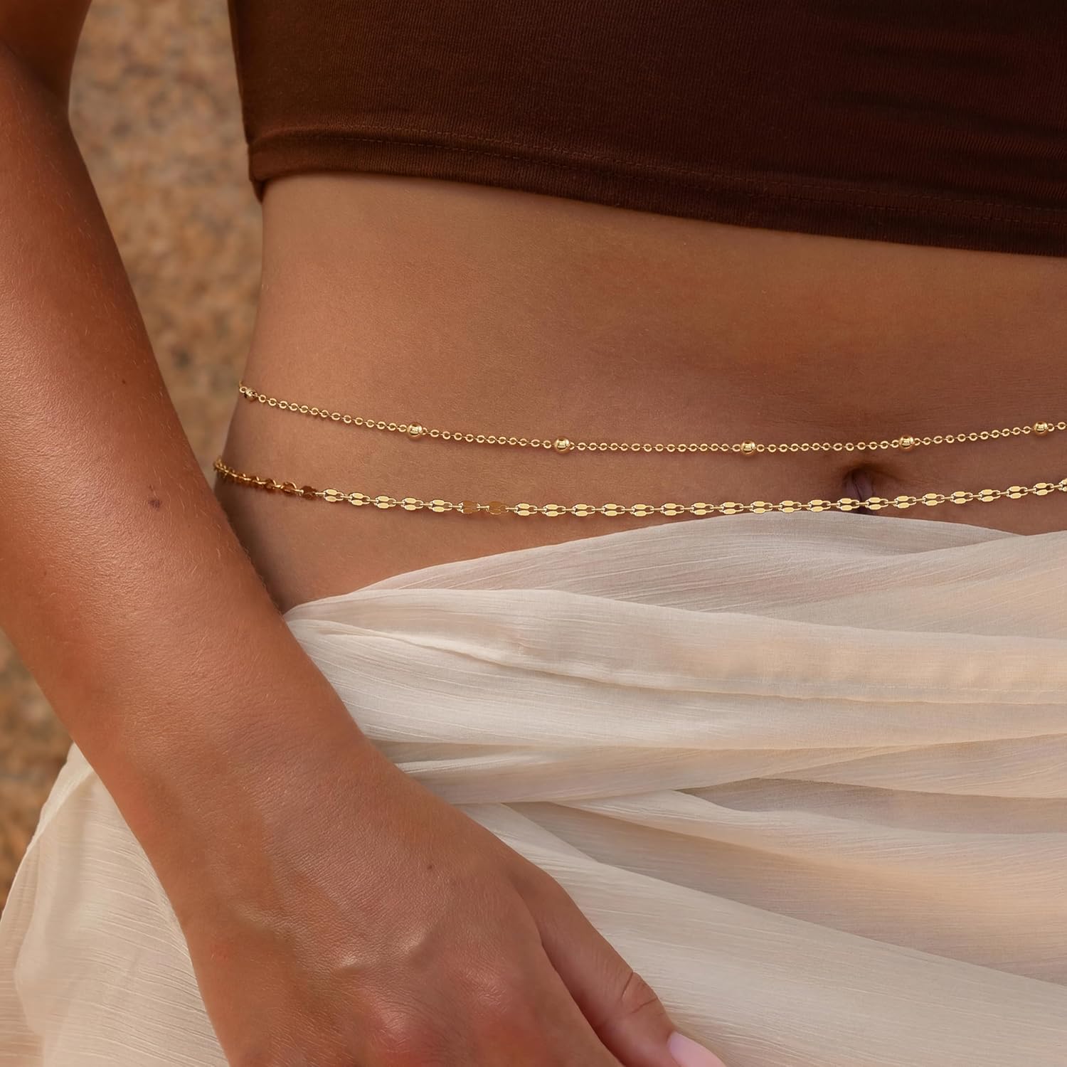 14 Ayar Altın Kaplama Bel Zinc - Body Jewelry Types incelemesi ve fiyatı